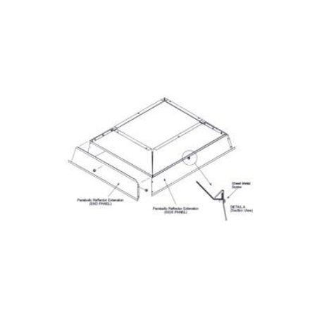 SUNSTAR HEATING PRODUCTS SunStar Parabolic Reflector Extension For 30,000 To 40,000 BTU Ceramic Heaters 43822010